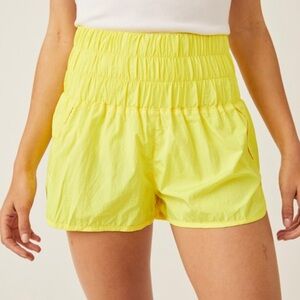 FP Movement by Free People Yellow The Way Home Shorts